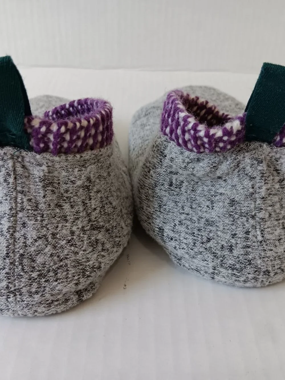Bombas Kid's Purple/Blue Birdseye Gripper Slipper Size 11-13